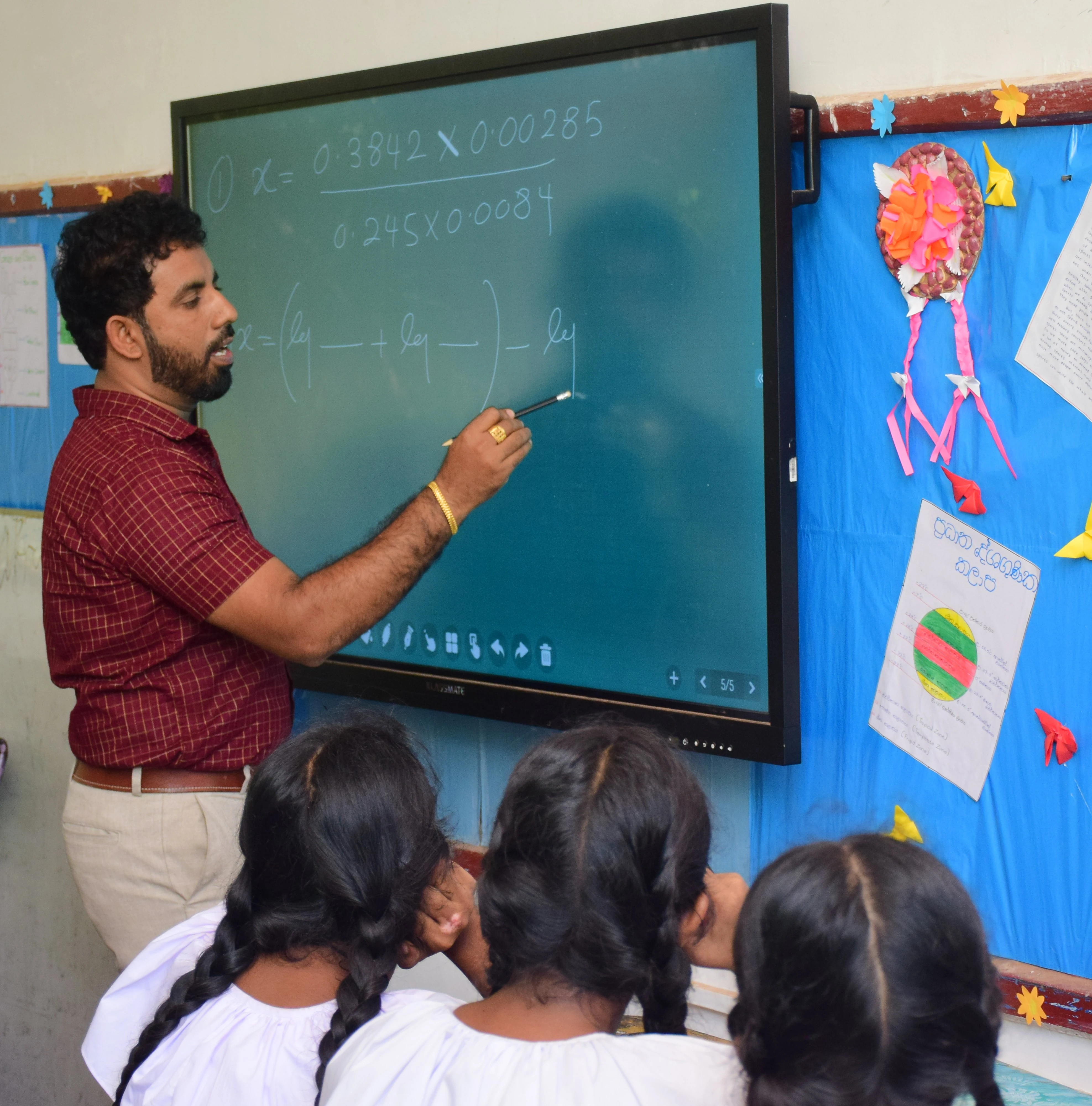 Students engaged in classroom learning